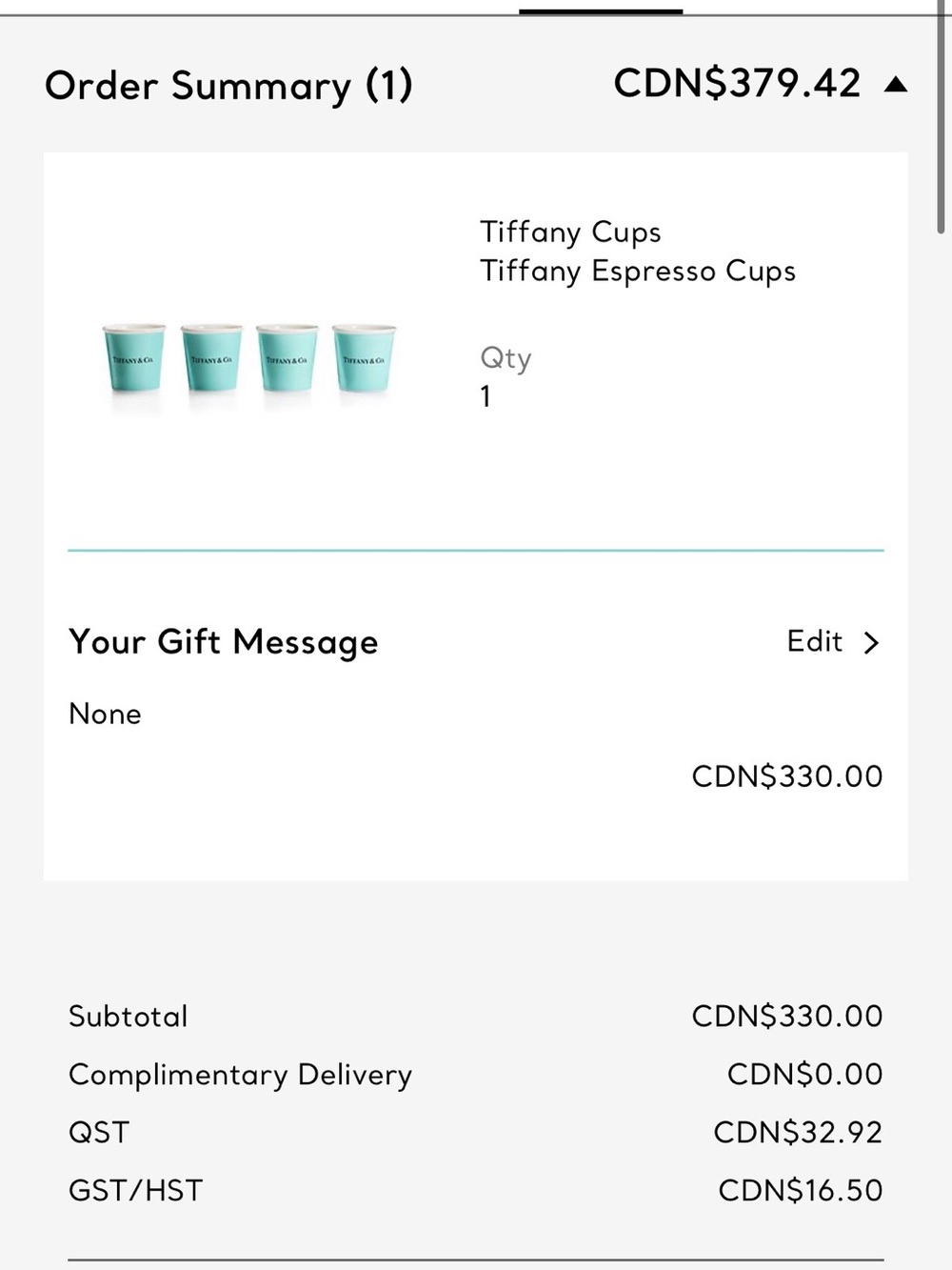 Tiffany & Co. Espresso Cups in Signature Blue (Set)